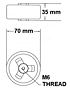 SPHT 70 mm Diameter Power Disk Ceramic Capacitors - 2
